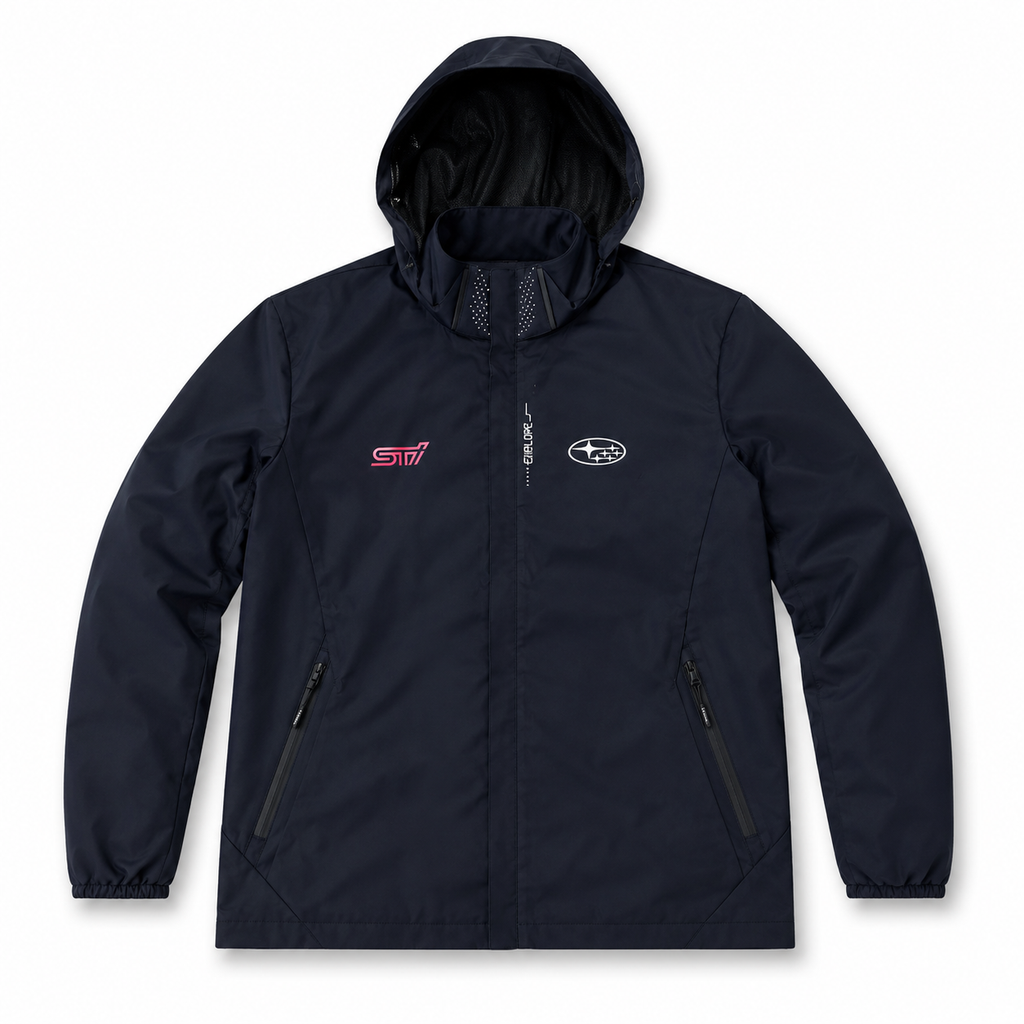 Veste imperméable Subaru STI bleu marine