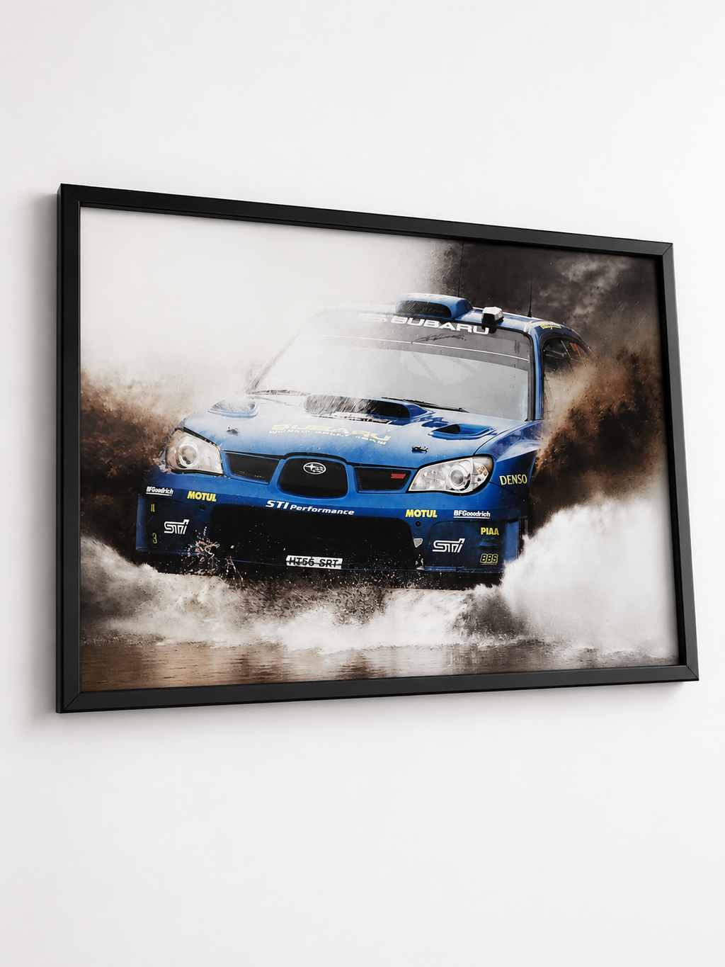 Subaru rally photo frame